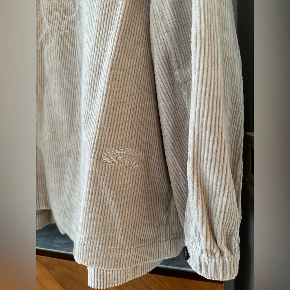 Klee Klee Cotton Corduroy Beige Shirt Jacket Size 2 - Picture 4 of 5